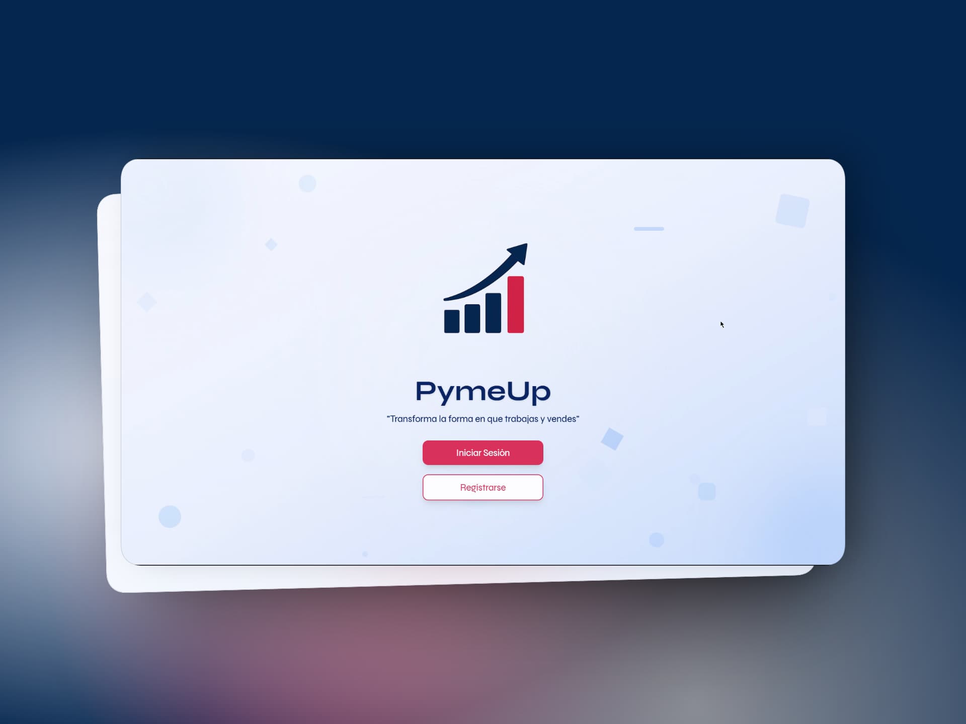 Captura de pantalla del proyecto PymeUp
