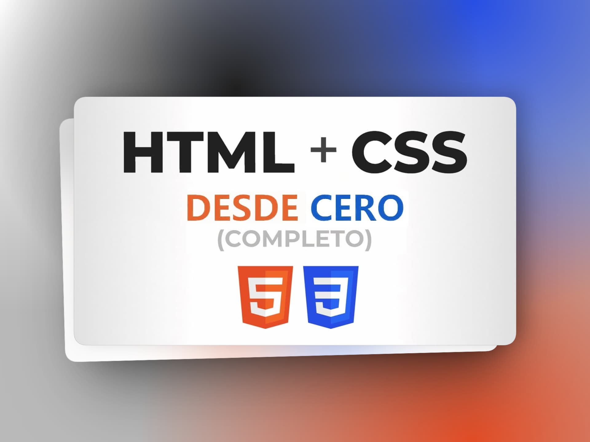 Captura de pantalla del curso HTML y CSS