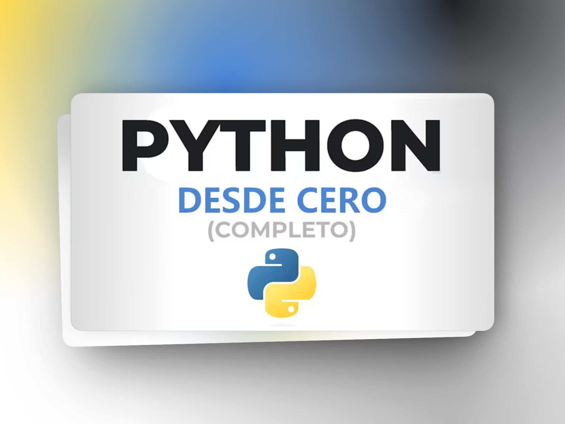 Captura de pantalla del curso Python